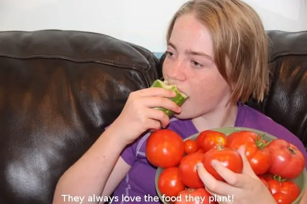 Kids love the food they plant