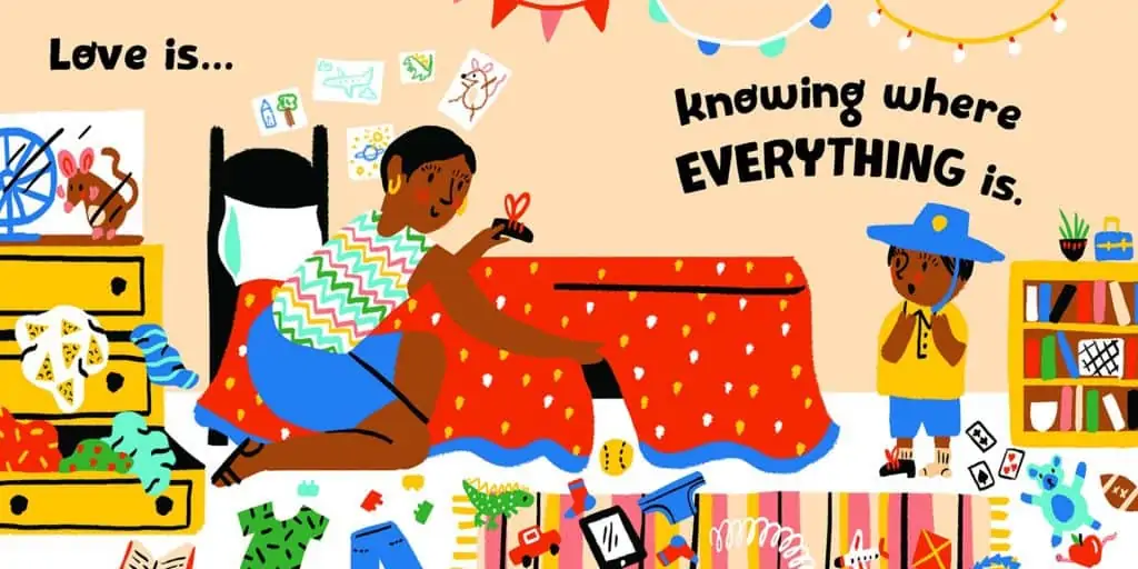 Love makes a family inside spread