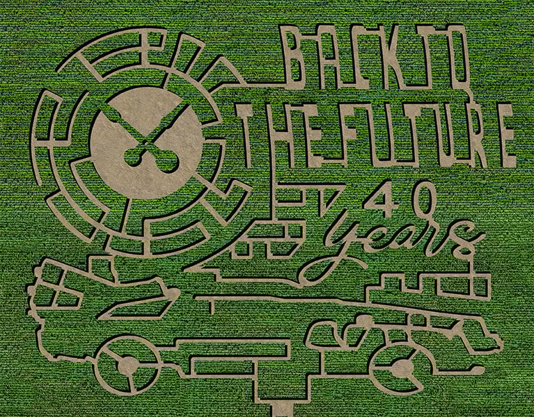 Downey's Back to the Future Corn Maze 2025
