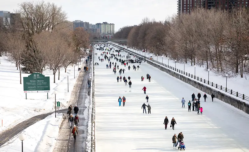 Skating on the Rideau Canal
