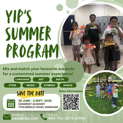 Yip's Summer Programs