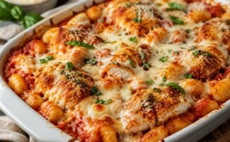Chicken Parm Gnocchi Bake