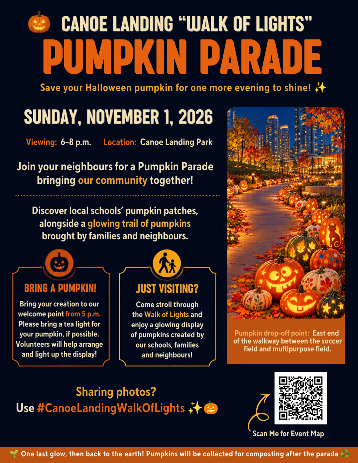 Event Program Guide Picture Canoe Landing “Walk of Lights” Pumpkin Parade - Child's Life Kids Event ...