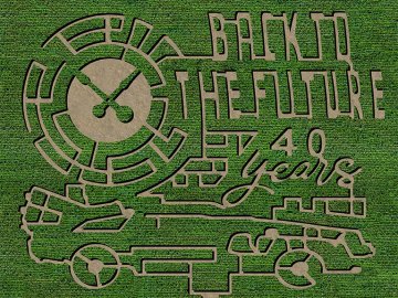 Downey's Back to the Future Corn Maze 2025