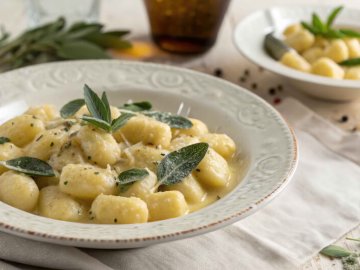 Gnocchi with Brown Butter Sage Sauce (1)
